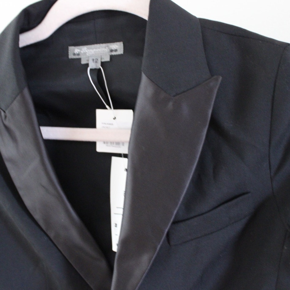 Nwt Bonpoint James Wool Tuxedo Jacket Black Satin Lapel Boys 12 Formal — image 3 of 7